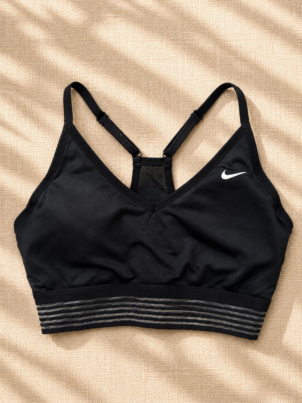 Nike Dri-FIT Black Medium Racerback Light Support Sports Bra Women’s M
